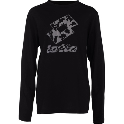 Lotto Smart B IV Tee LS čierna sivá