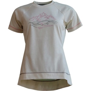 Zimtstern Дамска фланелка с къс ръкав за колоездене Zimtstern Women's PureFlowz Eco Shirt S/S Cycling jersey - Cream (156-2914-0212)