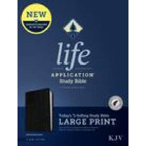 KJV Life Application Study Bible, Third Edition, Large Print (Red Letter, Bonded Leather, Black, Indexed) | Tyndale (ISBN: 9781496439888)