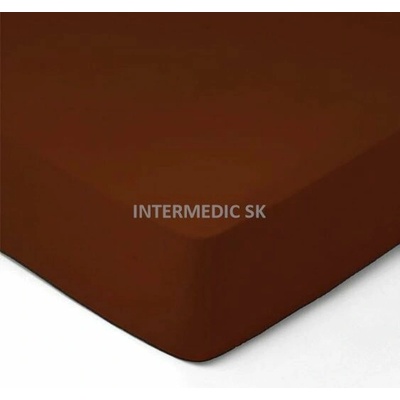 Intermedic plachta jersey Tmavohnedá 90x200