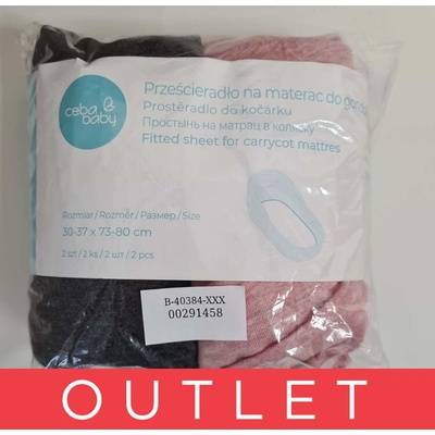 Ceba plachta 2ks Dark Grey Pink 73-80x30-37