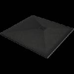 Mexen Stone+ композитен квадратен поддушов съд 100 x 100 см, черен, черно (44701010-B)