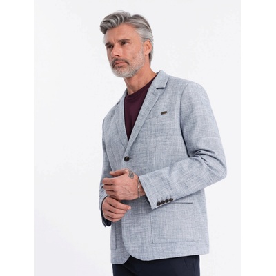 Ombre Clothing formálne sako Aeacux modrá svetlo