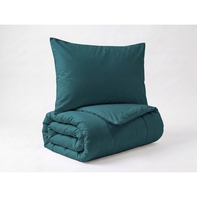Brotex obliečky Satén Petrolová 220x220 70x90
