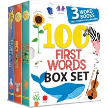 100 First Words Box Set: 3 Word Books That Stimulate Language Us Edition Paradis AnneBoxed Set