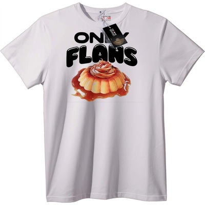 NOONEBRAND Тениска Само Фланове - L, White