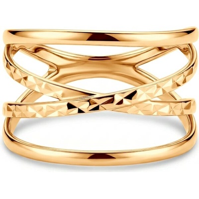 Savicki Prsteň žlté zlato diamant B P P1334 Z