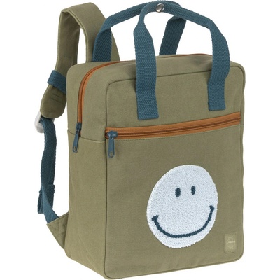 Lässig KIDS detský batôžtek Green Label Little One & Me Square Backpack Small Gots olive