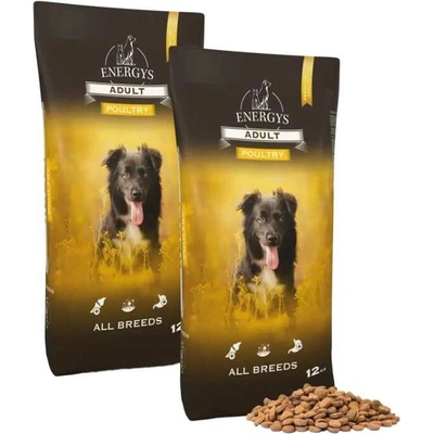 Energys Dog Premium Adult All Breeds Poultry 2 x 12 kg