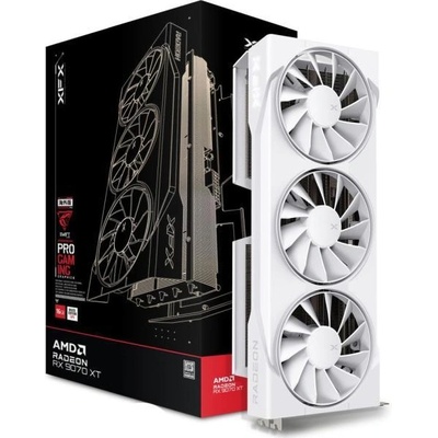 XFX Radeon RX 9070 XT Swift White Triple Fan Gaming Edition 16GB GDDR6 256bit (RX-97TSWF3W9)
