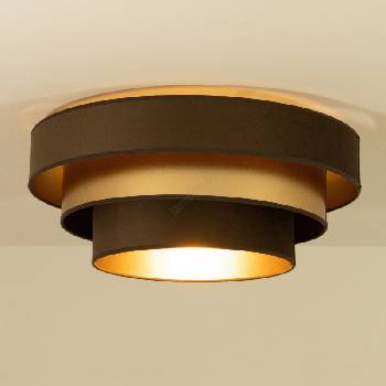 BELIS Плафон WENTA 1xE27/60W/230V Ø 50 см кафяв/златист (BE1102)