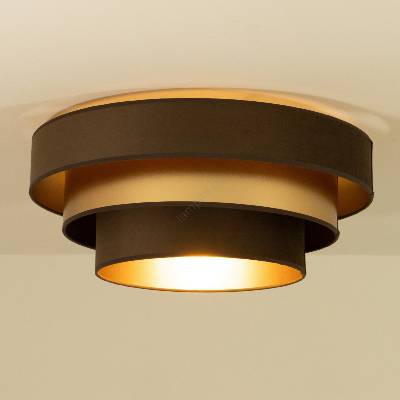 BELIS Плафон WENTA 1xE27/60W/230V Ø 50 см кафяв/златист (BE1102)