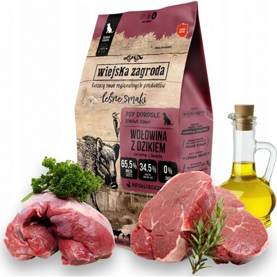 Wiejska Zagroda Hovädzie mäso s diviakom 2 kg