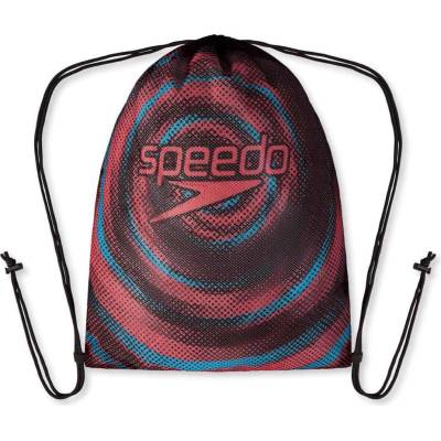Speedo printed mesh bag черно/червен