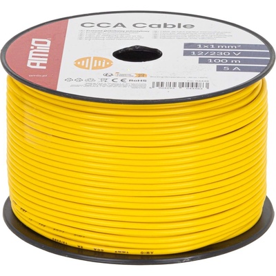 Amio 04448 Vodič reproduktoru jednožilový CCA 1x1mm2 100m