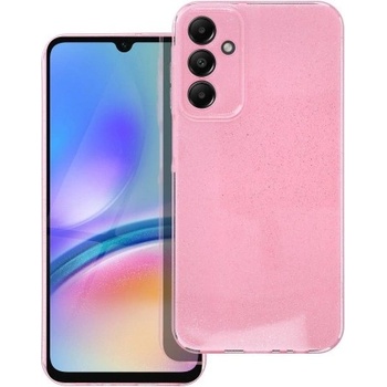 Samsung Силиконов калъф кейс CLEAR Case 2mm Blink за Samsung A14, розов с брокат