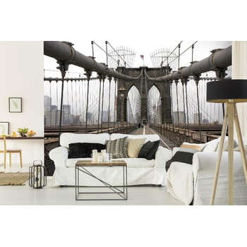DIMEX ART s. r. o Самозалепваща се флизелинова фототапета изглед към бруклинския мост 375 x 250 см