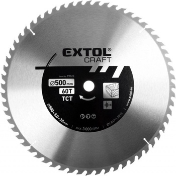 EXTOL CRAFT 19125 Pilový kotouč 500x30/25,4 mm 60 zubů s SK plátky