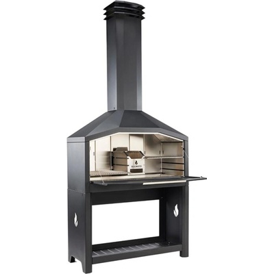 BRAAIMASTER FS2B – luxusný gril na drevo s komínom S podstavcom