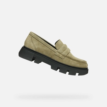 Geox Khaki дамски мокасини Geox Vilde Geox | Zelen | ЖЕНИ | 37