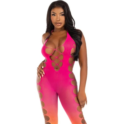 Leg Avenue Ombre Footless Bodystocking 89323 Sunset