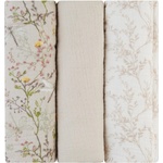KikkaBoo Комплект 3 бр муселинови пелени 100х100 см Secret Garden Beige (31103010108)