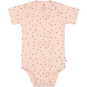 Lassig Бебешко боди с къс ръкав Lassig - Gots, 74/80 cm, 7-12 м, Powder Pink (4042183416410) - ozone