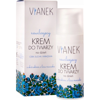 Vianek Moisturising denní krém s hydratačním účinkem pro suchou až citlivou pleť s extraktem z listů pampelišky 50 ml