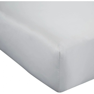 Catherine Lansfield Sivá napínacia plachta Silky Soft 90x190