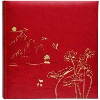 GEDEON Fotoalbum LOTUS, 10x15, šité, 200 fotografií Barva: Červená