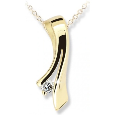 Cutie Jewellery přívěsek ze žlutého zlata se zirkonem Z6310 1796 40 10 X 1
