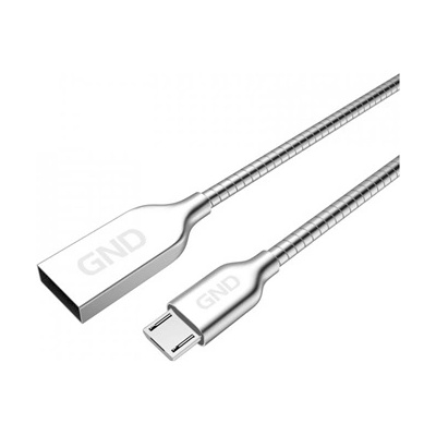 GND Micusb1m3 МИКРО usb КАБЕЛ 1m СРЕБРИСТА СТОМАНА (micusb1m3)