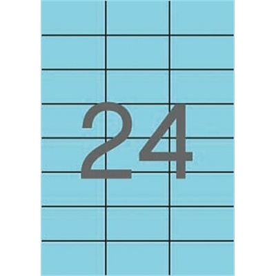 Etikety, 70x37 mm, farebné, APLI, pastelovo modré, 480 etikiet bal