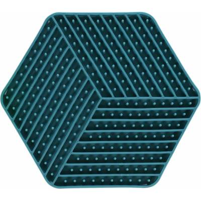 Flamingo Lízacia podložka Leki hexagon 22,4 x 19,5 cm