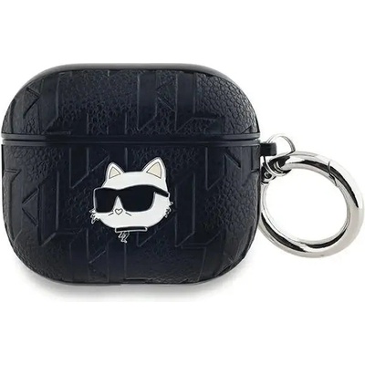 Karl Lagerfeld Кейс Karl Lagerfeld Monogram Choupette Head за AirPods 3, черен (3666339283612)