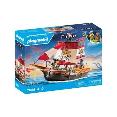 PLAYMOBIL 71418 Pirates Kleines Piratenschiff