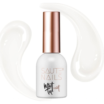 Saute Nails Top Coat No Wipe Matt 8 ml Matný hybridný top na nechty