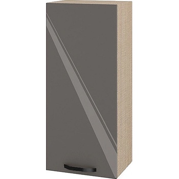 Image 1 of ИРИМ Висок горен кухненски шкаф Сити МФ-Антрацит гланц-05-116 40/30/90 см