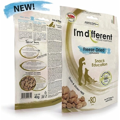 I´M DIFFERRENT SNACK výcviková mrazom sušená maškrta 40 g