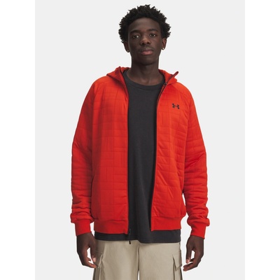 Under Armour UA Unstoppable Flc Txtr FZ-ORG Men's Sweatshirt Mens oranžová