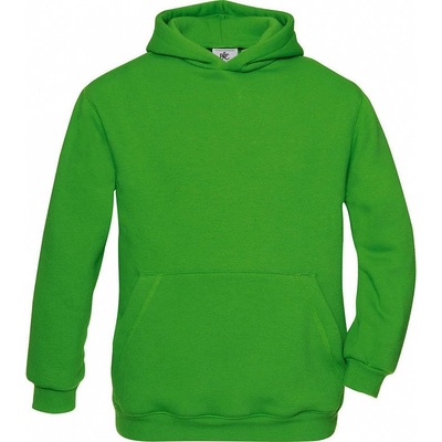 B&C Inspired detská mikina s kapucňou Hooded/kids zelená