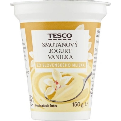 Tesco Smotanový jogurt vanilka 150 g