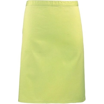 Premier Workwear Pracovní zástěra středně dlouhá PR151 Lime Pantone 382 70x50cm