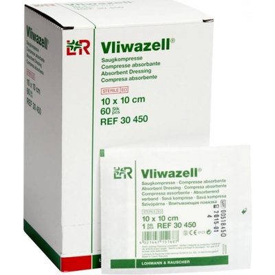 VLIWAZELL Kompresy savé sterilné 10 x 10 cm 60 ks