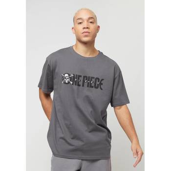 MERCHCODE Тениска One Piece Jolly Roger Logo Oversize Tee darkgrey XXLUB-MC1024-00094 - , размер S