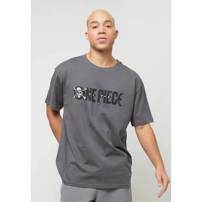 MERCHCODE Тениска One Piece Jolly Roger Logo Oversize Tee darkgrey XXLUB-MC1024-00094 - , размер S