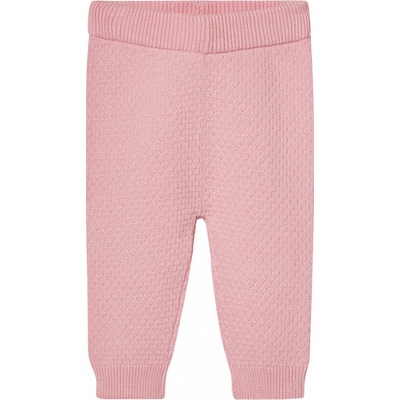 Lupilu Dívčí pletené kalhoty s BIO bavlnou růžová