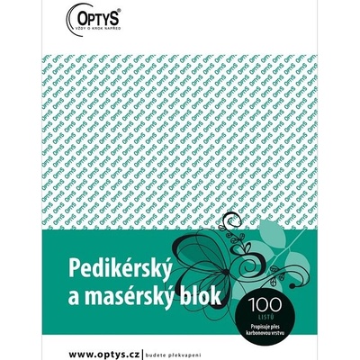 Optys 1276 Pedikérský a masérský blok A5 propisovací 100 listů