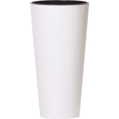 Prosperplast Kvetináč Tubus Slim s vkladom 30 cm biely