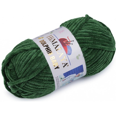 Stoklasa Pletací žinylková příze Dolphin Baby 100 g Balení: 1 ks, Varianta: 37 (80360) zelená 37 (80360) zelená